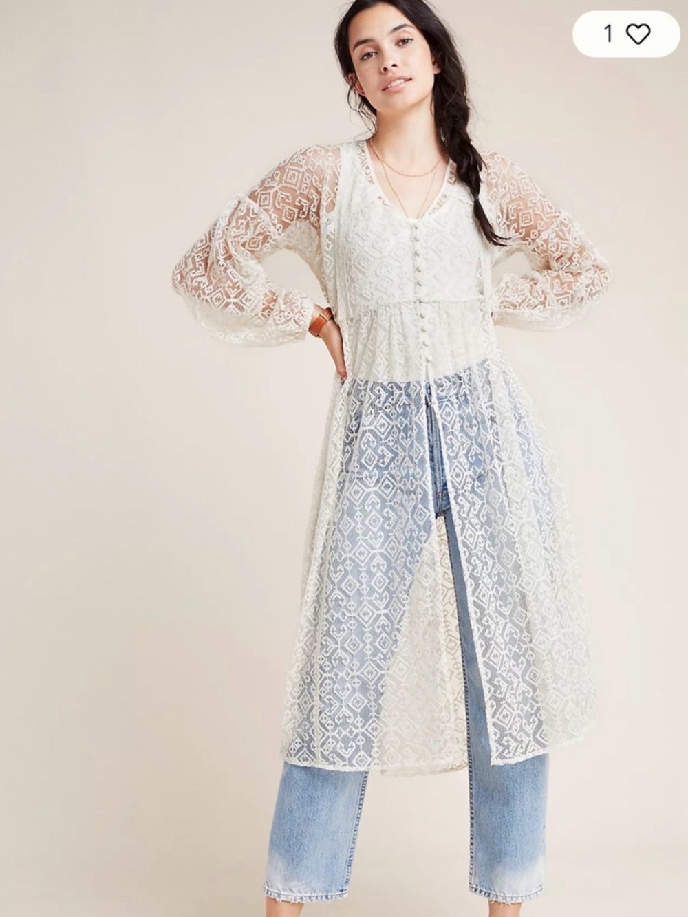 Maeve San-Michel Lace Duster M